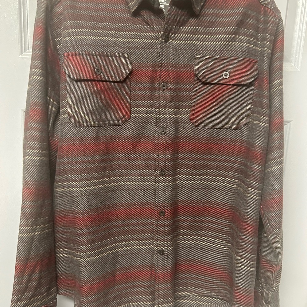 KÜHL Disordr heavy 3 ply flannel twill men’s shirt.  Cotton Tencel . Size large